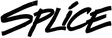 The word 'SPLICE' written in a bold, black, brush-style script font